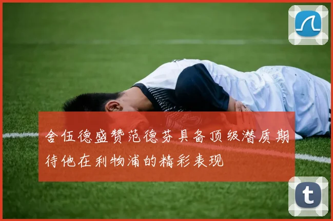 舍伍德盛赞范德芬具备顶级潜质期待他在利物浦的精彩表现